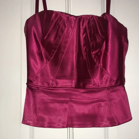 StunningDolce&Gabbana Satin Bustier/Skirt set, IT Sz 38/40